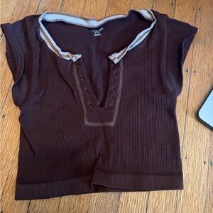 Kids Brown Sleeveless Top